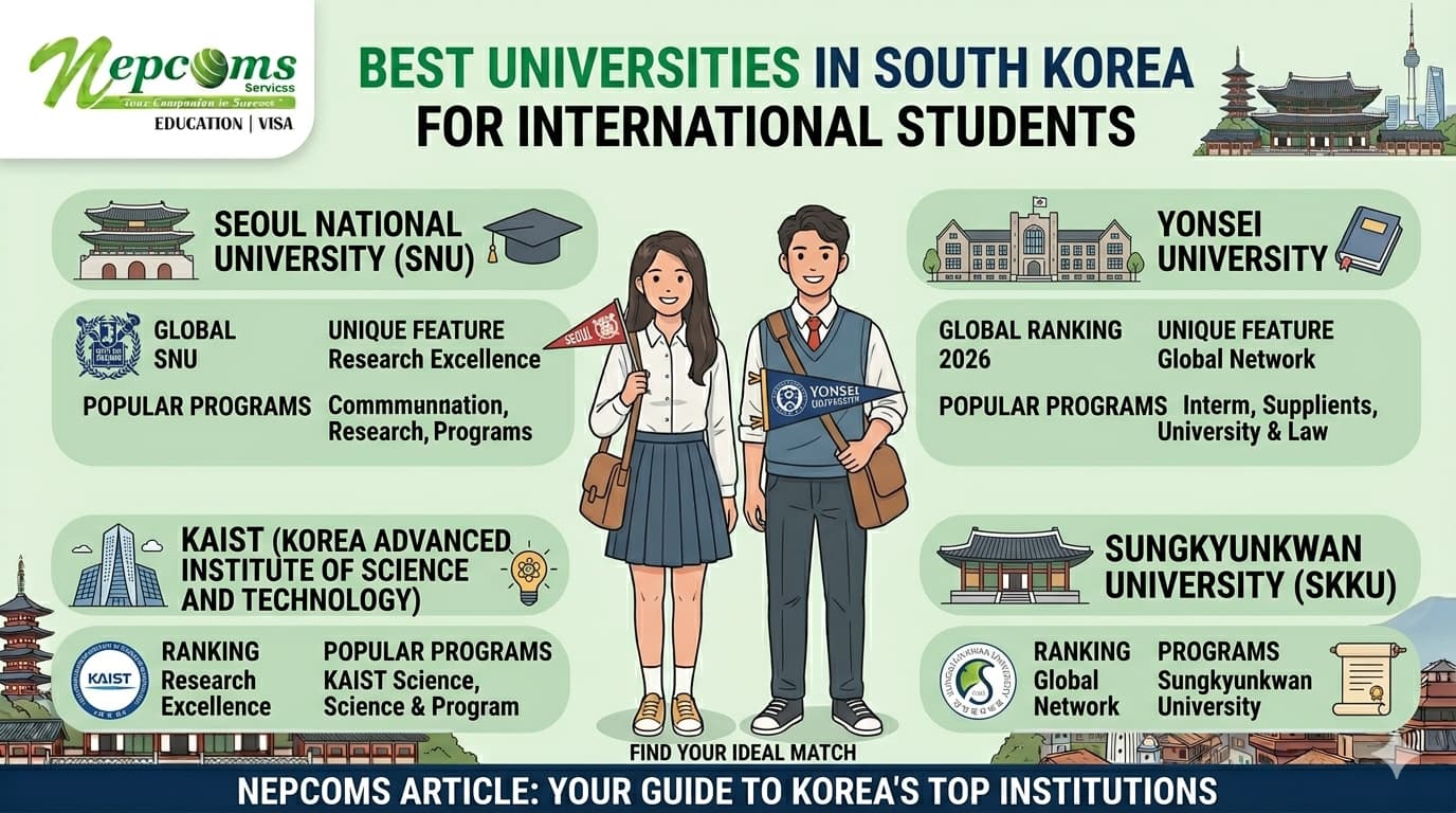 Best Universities in South Korea for International Students - Nepcoms